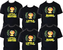 Load image into Gallery viewer, Lion Birthday T Shirt Family matching celebration reunion party tee kid Jungle