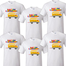 Load image into Gallery viewer, School Bus T shirt Captain Sailing Family Birthday Matching Party Celebration