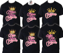 Load image into Gallery viewer, Princess Shirts Family Matching Birthday T-shirts Shirt Celebration kids