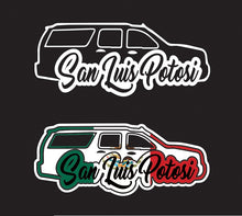 Load image into Gallery viewer, San Luis Potosi Tahoe Chevrolet Decal Silhouette letters Decal Car Window Laptop Vinyl Sticker Mexico SLP Mx Estado Trokiando chevy decal