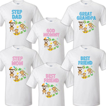 Load image into Gallery viewer, Monkey Birthday T Shirt Family matching celebration reunion party tee Gorilla