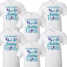 Load image into Gallery viewer, Mermaid Family Matching Birthday Party T-shirts Shirt Celebration Reunion Kids 3