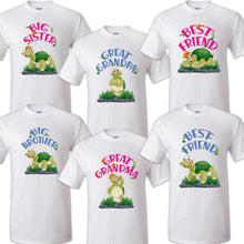 Load image into Gallery viewer, Turtle Family Matching Birthday Party T-shirts Shirt Celebration Reunion Kids