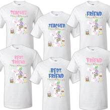 Load image into Gallery viewer, Easter BunnyT shirt Sunglasses Summer Family Birthday Matching Party Celebration
