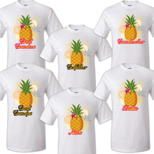 Load image into Gallery viewer, Pineapple Family Matching Birthday Party T-shirts Celebration Reunion Tropical