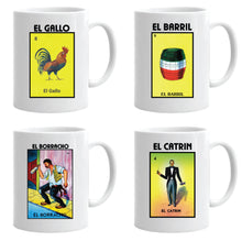 Load image into Gallery viewer, Loteria Mexican Bingo Mug Mexican Mug Gift Celebration Lottery Game Funny Mug MEX Mug Hispanic Mug Coffee drink mug