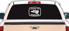 Load image into Gallery viewer, Hecho en Hidalgo letters Decal Car Window Laptop Flag Vinyl Sticker Mexico SLP Mexican Sticker, Trucking, Trokiando Trucks decal MX HGO