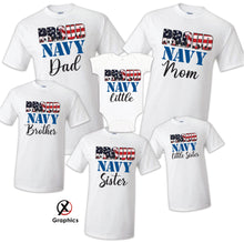 Load image into Gallery viewer, Proud Navy T-shirts, Shirt, Military Troops Shirt, Military Family T-shirt 2