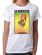 Load image into Gallery viewer, La Buenota Loteria T-shirt Mexican Bingo Short Sleeve Shirt Women's