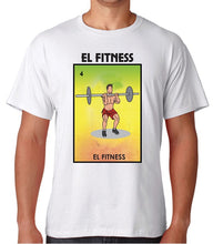 Load image into Gallery viewer, El Fitness Loteria T-Shirt Mexican Bingo Short Sleeve Celebration Lottery health