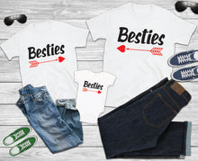 Load image into Gallery viewer, Besties TSHIRT / HOODIE Mother Daughter Outfits new baby Couple Matching Love Outfit