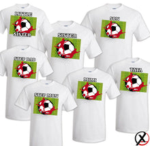 Load image into Gallery viewer, Soccer T shirt Family Birthday Matching Party Celebration Kid Mommy Futbol Sport