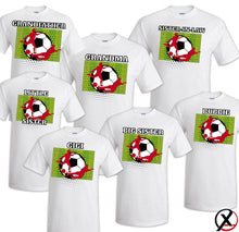 Load image into Gallery viewer, Soccer T shirt Family Birthday Matching Party Celebration Kid Mommy Futbol Sport