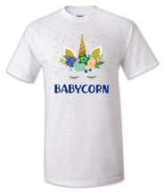 Load image into Gallery viewer, Unicorn T shirt Birthday Matching Party Reunion Celebration Family Kid Baby Glitter
