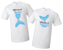 Load image into Gallery viewer, Birthday Mermaid Family Shirts- Merdad Mermom Mermaid Sister, Mermaid Brother