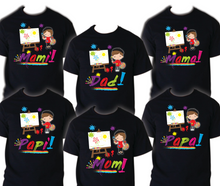Load image into Gallery viewer, Art Painting Family Matching Birthday T-shirts Shirt Celebration kids Coloring
