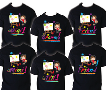 Load image into Gallery viewer, Art Painting Family Matching Birthday T-shirts Shirt Celebration kids Coloring