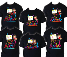 Load image into Gallery viewer, Art Painting Family Matching Birthday T-shirts Shirt Celebration kids Coloring