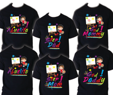 Load image into Gallery viewer, Art Painting Family Matching Birthday T-shirts Shirt Celebration kids Coloring