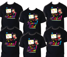 Load image into Gallery viewer, Art Painting Family Matching Birthday T-shirts Shirt Celebration kids Coloring