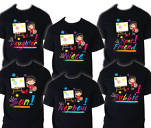 Load image into Gallery viewer, Art Painting Family Matching Birthday T-shirts Shirt Celebration kids Coloring