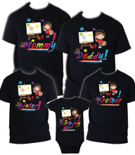 Load image into Gallery viewer, Art Painting Family Matching Birthday T-shirts Shirt Celebration kids Coloring