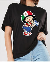 Load image into Gallery viewer, Mexicana Hondureña T-shirt Mexican Lady Short Sleeve, Honduran Lady Tee Hondureña Mexicana Hooded Honduras & Mexico T-shirt Catracha Tee