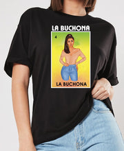 Load image into Gallery viewer, La Buchona t-shirt Loteria shirts Mexican Bingo tees Women