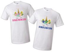 Load image into Gallery viewer, Unicorn T shirt Birthday Matching Party Reunion Celebration Family Kid Baby Glitter