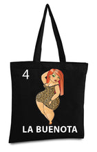 Load image into Gallery viewer, La Buenota Tote Bag Mexican Card Bingo Illustration Reusable Tote Bag