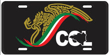 Load image into Gallery viewer, Mexican Logo Car Plate aluminum License Plate Gobierno de Mexico logo Plate
