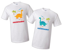 Load image into Gallery viewer, Dinosaur t shirt Birthday Matching Party Family Kid Tshirt Mom, dad, sister