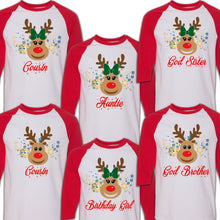 Load image into Gallery viewer, Reindeer Shirts Matching Pajamas, Deer Matching Shirt, Matching Xmas, Reindeer Outfit, Christmas Matching Tees, Family Matching Reno Tee
