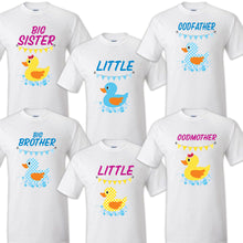 Load image into Gallery viewer, Ducky Family Matching Birthday Party T-shirts Celebration Reunion Yellow duck