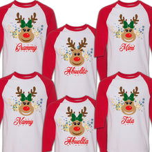 Load image into Gallery viewer, Reindeer Shirts Matching Pajamas, Deer Matching Shirt, Matching Xmas, Reindeer Outfit, Christmas Matching Tees, Family Matching Reno Tee