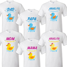 Load image into Gallery viewer, Ducky Family Matching Birthday Party T-shirts Celebration Reunion Yellow duck
