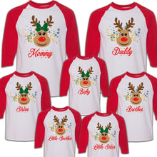 Load image into Gallery viewer, Reindeer Shirts Matching Pajamas, Deer Matching Shirt, Matching Xmas, Reindeer Outfit, Christmas Matching Tees, Family Matching Reno Tee