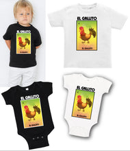 Load image into Gallery viewer, El Gallito Loteria Mexican Bingo T Shirt / Hoodie / Raglan Mexican Bingo Lottery Little angel Kid