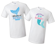 Load image into Gallery viewer, Birthday Mermaid Family Shirts- Merdad Mermom Mermaid Sister, Mermaid Brother