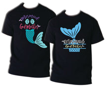 Load image into Gallery viewer, Birthday Mermaid Family Shirts- Merdad Mermom Mermaid Sister, Mermaid Brother