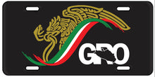 Load image into Gallery viewer, Mexican Logo Car Plate aluminum License Plate Gobierno de Mexico logo Plate