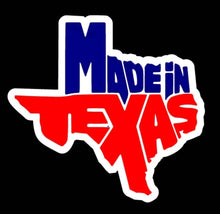 Load image into Gallery viewer, Made in Texas Decal Car Window Laptop Map Vinyl Sticker TX