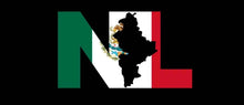 Load image into Gallery viewer, Nuevo Leon letters Decal Car Window Laptop Map Vinyl Sticker Mexico NL Estado