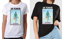 Load image into Gallery viewer, La Toxica T-shirt Loteria Mexican Bingo Short Sleeve Shirt Women's Girls Celebration Hippie Tee Lottery The Toxic