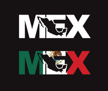Load image into Gallery viewer, Mexico letters Decal Car Window Laptop Map Vinyl Sticker Estado DF Mex Trokiando Trucks Vehicle Decal MX Trucks vehicle decals Mexican Flag