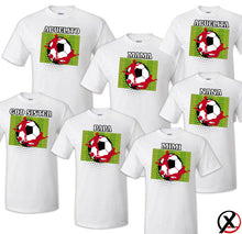 Load image into Gallery viewer, Soccer T shirt Family Birthday Matching Party Celebration Kid Mommy Futbol Sport