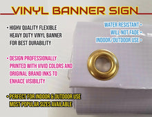Load image into Gallery viewer, Coming Soon Vinyl Banner advertising Sign Full color any size Indoor Outdoor Advertising Vinyl Sign With Metal Grommets
