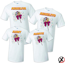 Load image into Gallery viewer, Lollipop Candy Sweets Candyland Birthday Matching T-shirts Party Family Kid Reunion Celebration Tee Shirt Mom, dad, sister