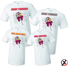 Load image into Gallery viewer, Lollipop Candy Sweets Candyland Birthday Matching T-shirts Party Family Kid Reunion Celebration Tee Shirt Mom, dad, sister
