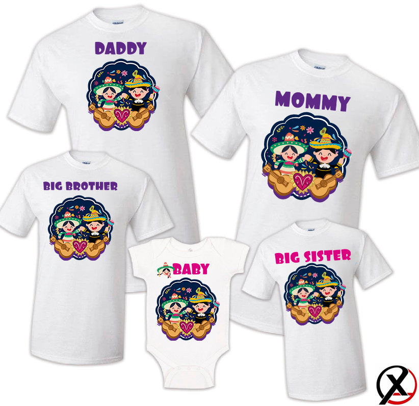 Taco Family Matching Clothes Tshirt Baby Bodysuit Kids Tshirt